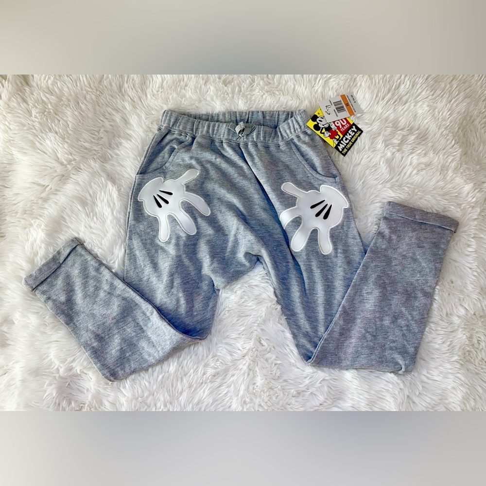 New Mickey hands jogger pant Kids boy girl 6x birthday gift soft Evy of CA gray